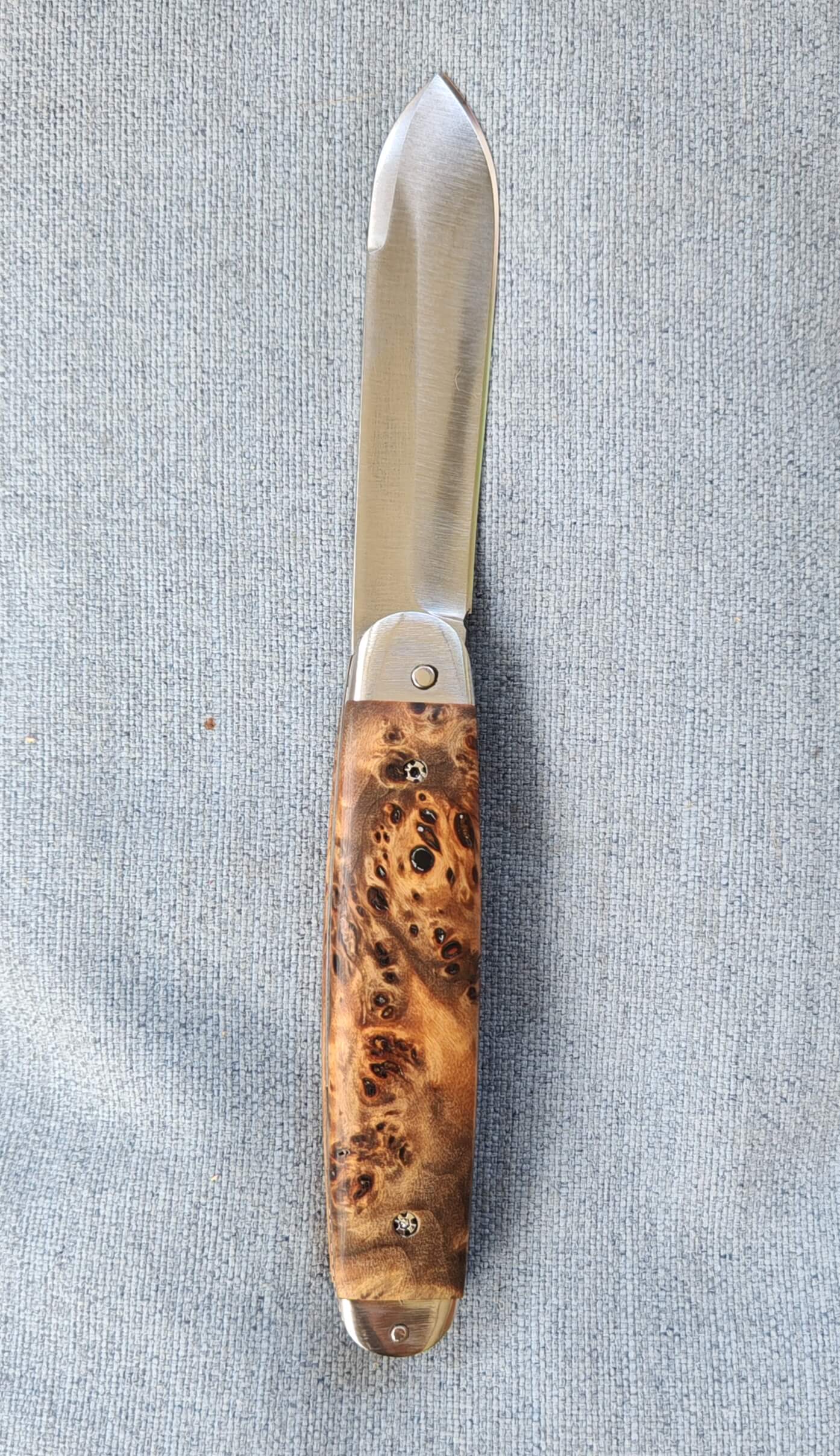 Couteau pliant navette à cran plat n° 0164 - Pièce unique – Image 3