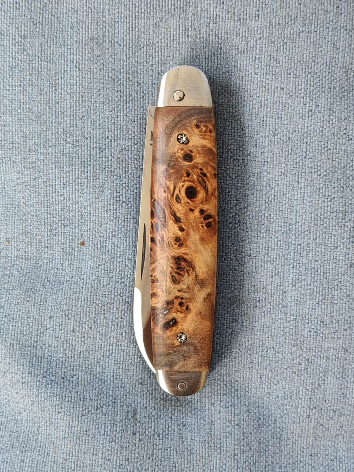 Couteau pliant navette à cran plat n° 0164 - Pièce unique – Image 6
