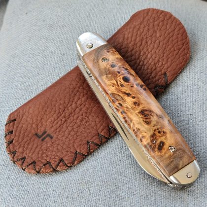 Couteau pliant navette à cran plat n° 0164 - Pièce unique